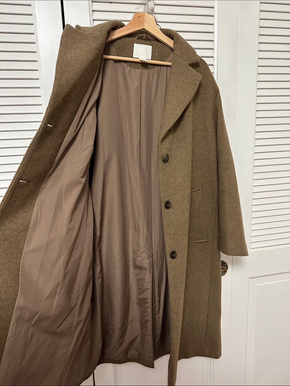 H&M Olive Brown Trench Coat - Picture 5 of 6